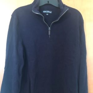 J.Crew Mercantile Men’s sueded half-zip sweater S